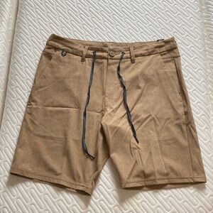 Roark Explorer 2.0 Shorts Molasses Burnt Orange Drawstring Belt Loop 32